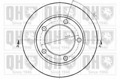 QUINTON HAZELL bdc3387 -  Тормозной диск